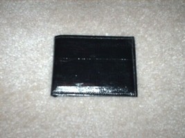 1980s Vintage Bel Grain Leather Mens Wallet Black Folding Made in The USA - £38.36 GBP