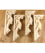 4 Wood Shelf Brackets Mantle Countertop Corbel Huge Large Fireplace 17&quot; ... - $199.99