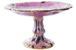 c1830-40 British Hand painted heavily gilt compote - $569.25