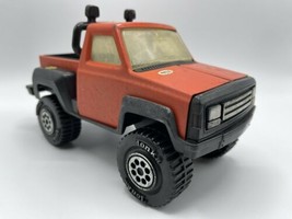 Tonka 1979 Orange Red Pickup Truck Lightbar Metal &amp; Plastic 812524A 4x4  - $32.00