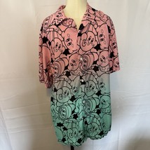 Nintendo Kirby Video Game Shirt Men Large Button Up All Over Print Short... - $44.88