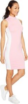 PUMA Womens Bodycon Mock Neck Tennis Golf Dress Color Pink Size Medium - £42.61 GBP