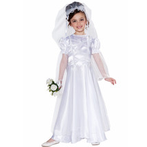 Forum Novelties Little Bride Wedding Belle Child Costume Dress and Veil, Medium - £63.22 GBP