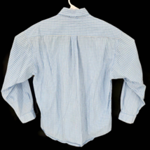 Tommy Hilfiger Mens Button Down Shirt Blue Gingham Long Sleeve Pockets L... - £11.67 GBP