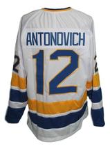 Any Name Number Minnesota Fighting Saints Hockey Jersey Antonovich White image 2