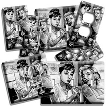 Audrey Hepburn Drawing Tattoo Marilyn Monroe Light Switch Outlet Plate Art Decor - £9.58 GBP+