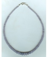 17 Inch Graduated 4 to 10 mm Lepidolite Rondelle Necklace - €39,08 EUR