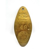 Large Vintage Hotel Nelson Metal Key Fob Tag Johnstown PA Room #49 Retur... - $27.72