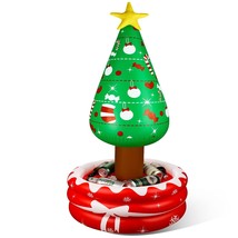 Inflatable Christmas Tree Coolers Drink Beverage Inflatable Cooler Christmas Dec - £36.76 GBP