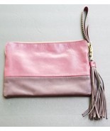 The Limited Large Wristlet Clutch Handbag Color Block Make-up Zip Top Case - £31.52 GBP