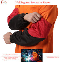 Welding Arm Protective Sleeves 46cm Flame Resistant Cotton for Arc Weld Pla - £26.64 GBP