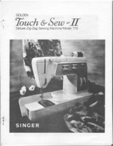 Singer 770 Golden Touch &amp; Sew II sewing machine manual instruction Hard ... - $14.99