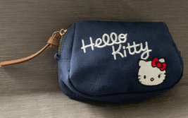Hello Kitty retro jeans material embroidery pouch - £27.61 GBP