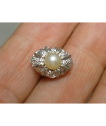 MEN&#39;S Tie Tack Pin in 12K Gold Filled and 5 mm Pearl - FREE SHIPPING - £26.52 GBP