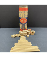 Vintage 1950s Wonder Builder Tinkertoy Set – Complete with Original Pieces - $27.55