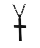 Necklace Cross Pendant Stainless Steel Men New Tank Access Gift Chain X6D0 - €5,12 EUR