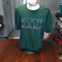 TSI 2X Green World&#39;s Greatest Dad T-shirt, New With Tags, Father&#39;s Day Gift - $9.90