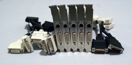 Lot of 5x Radeon ATI 109-B62941-00 PCIe S-Video- DMS59 W/Dual DVI Adapter - $49.00