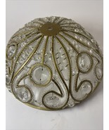 Italian Beaded Crystal Flush Mount Ceiling Shade - $162.98 CAD