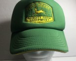 John Deere Trucker Hat Green Mesh Snap Back Cap Adjustable Closure Farm ... - $23.33