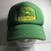 John Deere Trucker Hat Green Mesh Snap Back Cap Adjustable Closure Farm ... - £18.60 GBP