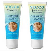 Vicco Turmeric With Foam Base Face wash (Pack of 2), 70 gm  |  free shipping - £12.71 GBP