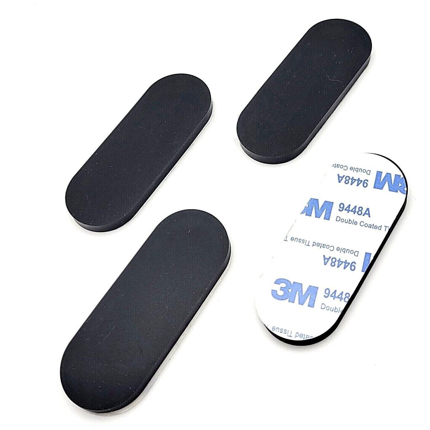 2 1/2&quot; x 1&quot; Oval Rubber Stick on Feet 3/16&quot; Thick 3M Adhesive Backing Bu... - $11.83+