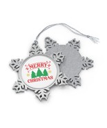 Merry Christmas Snowflake Ornament Holiday Season Home Decor - $15.99