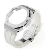 Casioak Steel Case MOD Kit for Shock G-SHOCK GA2100 GA2110 Silver White - $79.45