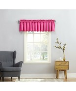 Solid Bold Pink Tailored Window Valance, Rod Pocket, Dimensions: 54&quot; x 1... - £10.97 GBP