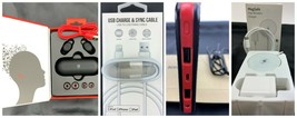 PACKAGE DEAL! POWER BANK, HEADSET, THICK  IPHONE CABLE, Mag Safe Wireles... - $49.49