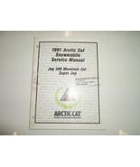 1991 Arctic Cat Jag 340 Mountain Cat Super Service Manual Repair Ink Sta... - $512.71 MXN