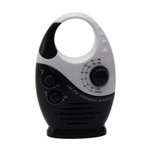 Waterproof Shower Radio, 3V 0.5W Adjustable Volume Shower Am Fm Button S... - £18.04 GBP