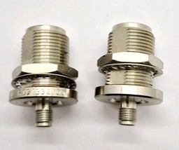 Radiall R191332000 SMA To Type N Bulkhead Adapter Two Count - $14.99