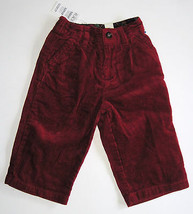 NWT Children&#39;s Place Burgundy Corduroy Pants Jean Style Boy or Girl 12 months - £14.01 GBP
