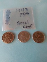 1943 Pds Steel Cent Lot - Wwii Era 1 Yr Issue - Circ - $3.99