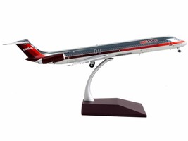 McDonnell Douglas MD-82 Commercial Aircraft USAir Silver w Red Stripes G... - £88.00 GBP