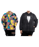 Disney The Nightmare Before Christmas Jack & Sally Girls Reversible Hoodie XL - $60.00