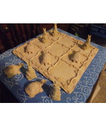 Turtle and Hare Resin Tic Tac Toe Game Board and Playing Pieces - $45.00