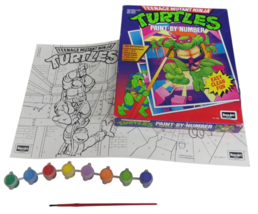 NIB Vintage 1990 Teenage Mutant Ninja Turtles Paint-By-Number Kit - $275.87 MXN