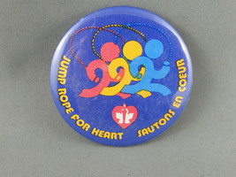 1980s Canadian Participation Pin - Jump Rope for Heat - Hard to Find !! - $15.00