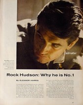 ROCK HUDSON 1958 Vintage Magazine Article with Pictures - £3.14 GBP