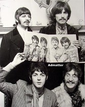 Vintage Beatles 11X14 Pin-up Poster Sgt. Pepper Photo John Lennon Paul McCartney - £7.82 GBP