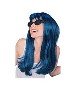 RUBIE&#39;S TEAL/BLACK GLAMOUR WIG ADULT HALLOWEEN COSTUME ACCESSORY 50424 - $8.79