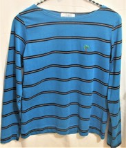 PARADISE boat-neck long-sleeve jersey blue  Sz M - £3.99 GBP