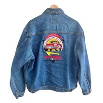 Vtg Port Authority Embroidered IN-N-OUT Burger on Back Denim Jacket Sz M Men&#39;s - $128.25