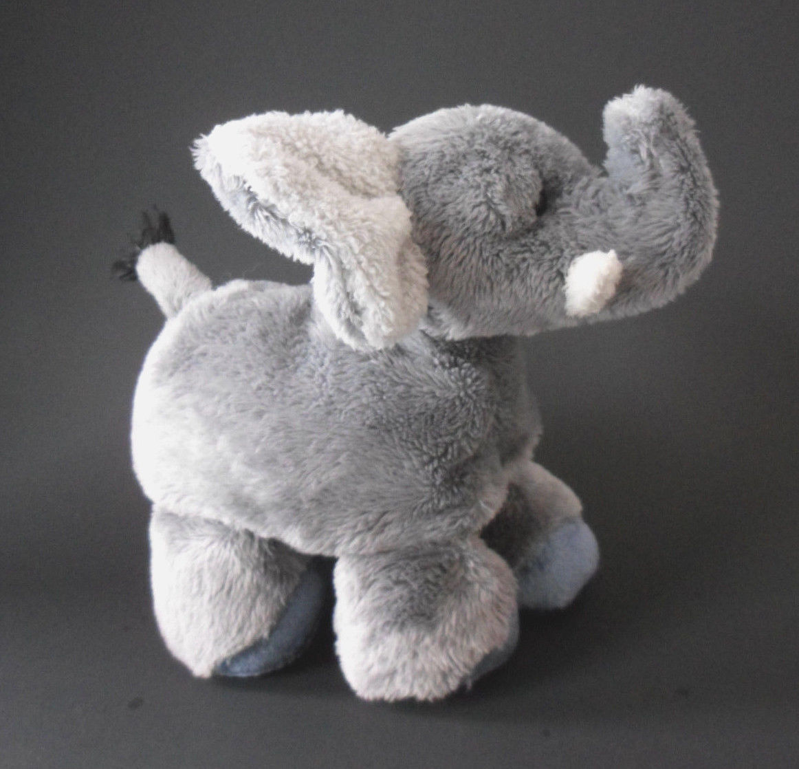 Mary Meyer Elephant Plush Stuffed Bean Bag Gray Blue  4" - $19.55