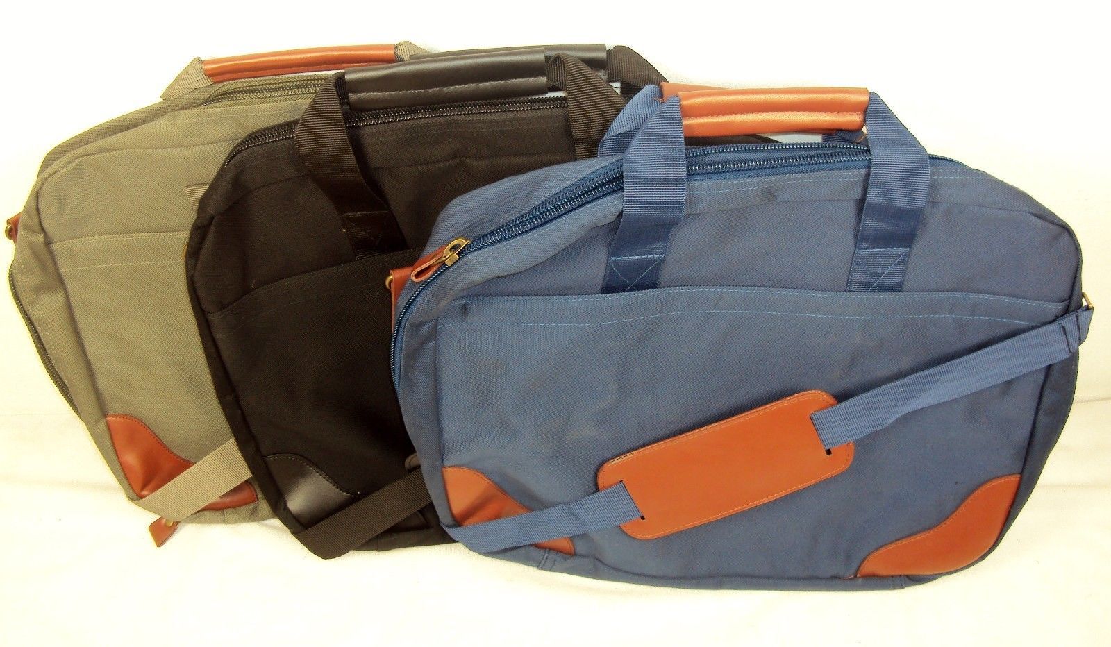 Canvas Briefcase w/Shoulder Strap ~ 100% Cotton ~ Choice Of 3 Colors ~ C... - $14.95