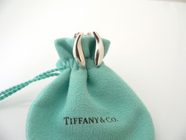 Tiffany &amp; Co Silver Jewelry Gehry Nature Fish Earrings Studs Gift Pouch Love - £372.02 GBP