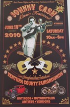 Johnny Cash Music Festival June 19th 2010 Tribute California Promo Card - $4.95